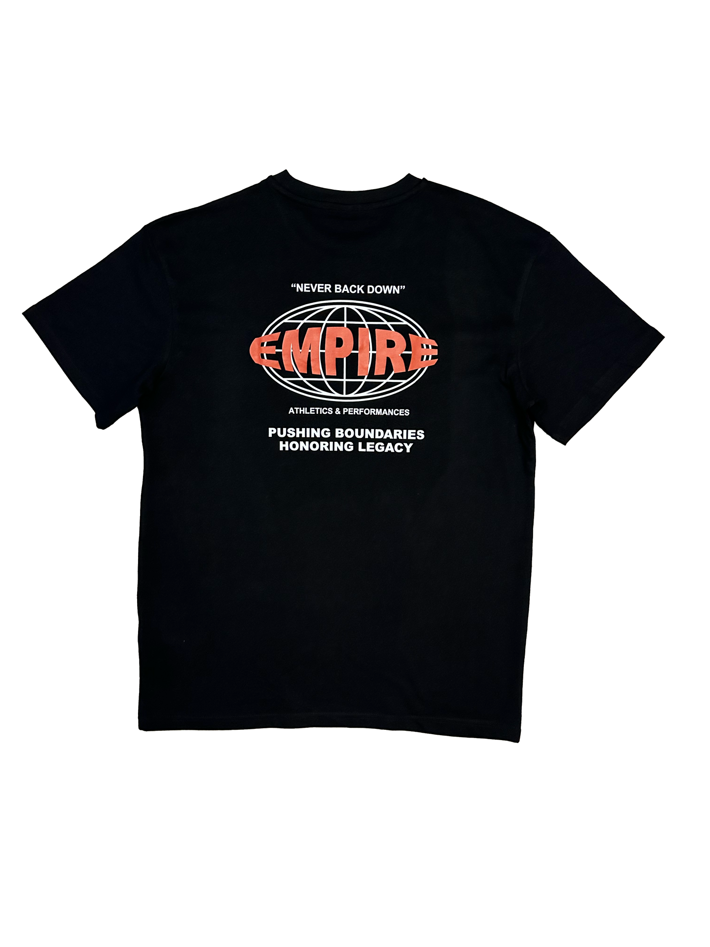 Empire "NEVER BACK DOWN" Oversized T-shirt, colour black